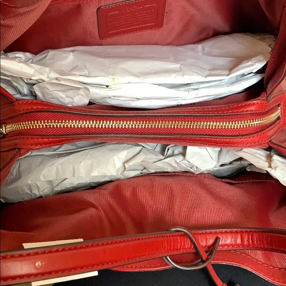 NWT Coach Madison Carlyle Leather Shoulder Bag - Picture 7 of 9